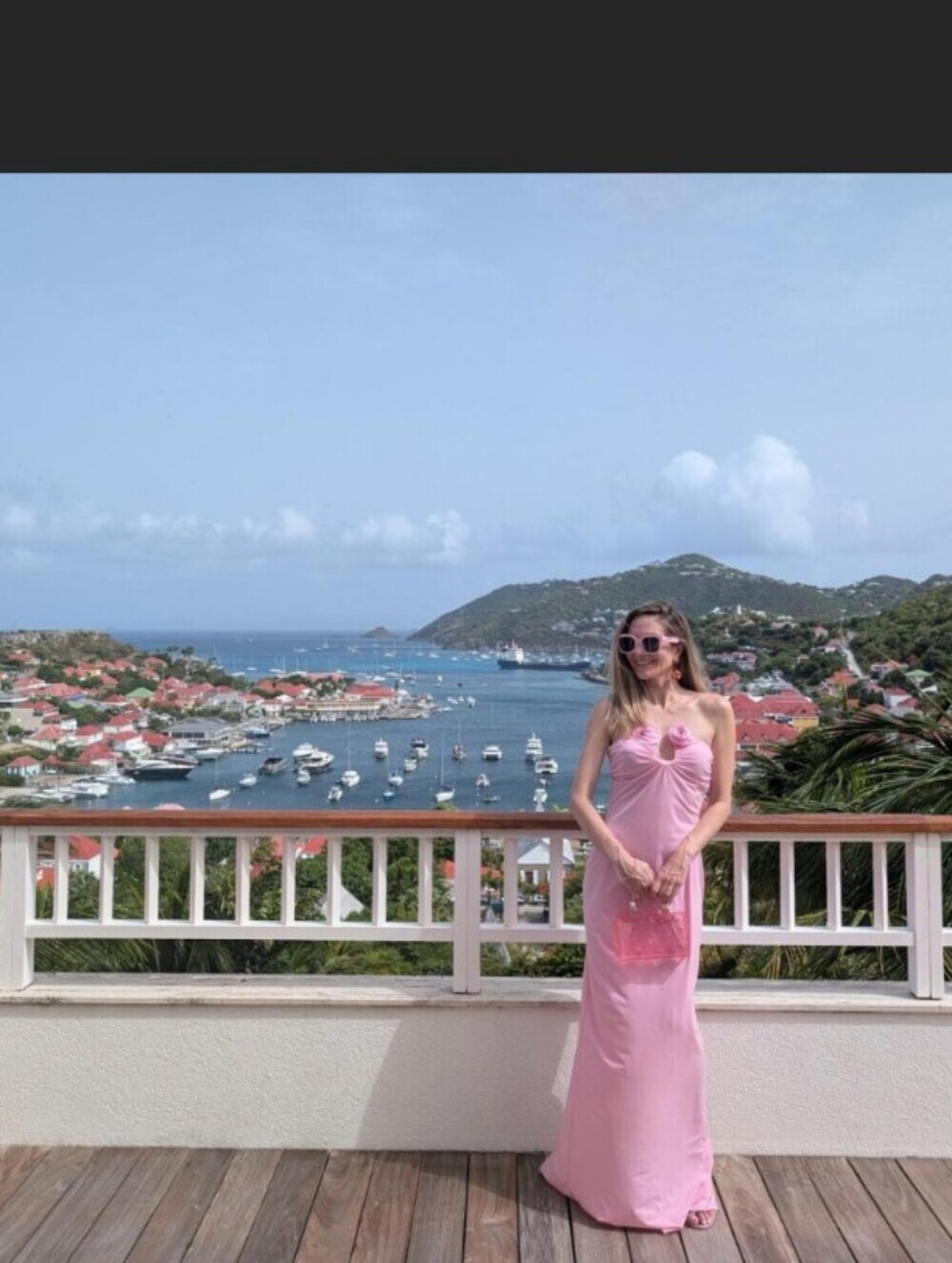 Magda Butrym Strapless Pink Maxi Dress with Rosette Detail - Picture 16 of 16